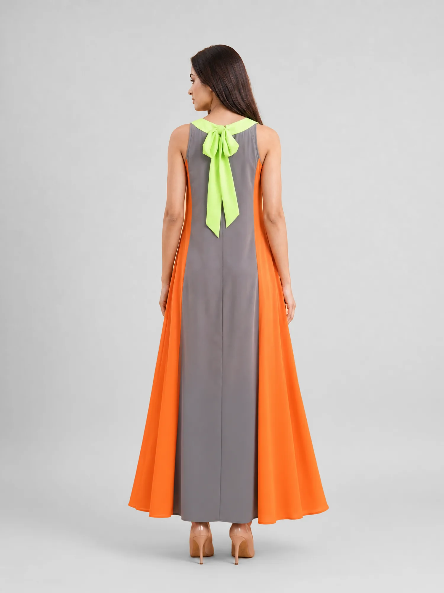 Neon Block Maxi Dress - view 4